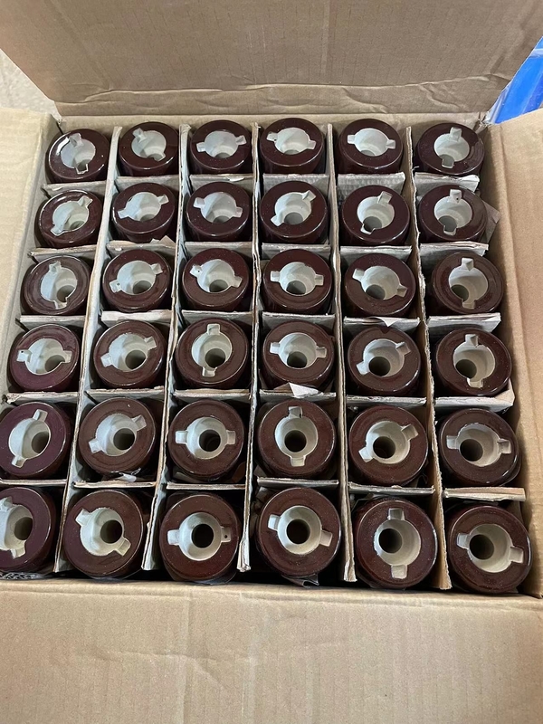 ブラウンを薮で囲む1kV 200Aの磁器OEMの引くことの鉛の変圧器は艶をかけた